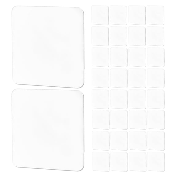 ELAYARD 150Pcs Clear Adhesive Tape Pads with Traceless Strong Grip for Home Office Use