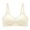 Beige, variant on Women Solid T-Shirt Bras Thin Straps Textured Wireless Bras V Neck Seamless Brassiere Lightly Cozy Daily Wear Bralette M Khaki