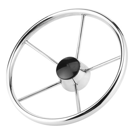 13.5-inch, 5-spoke stainless steel steering wheel