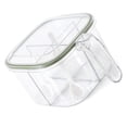 thumbnail image 4 of CAJA DE ESCUES DE 4 Compartimes Con Mayor Capacidad, Tapa Hermética, Tapa Fácil de Abrir para Cococina Casera, PlásTiCO, Transparente, 4 of 8