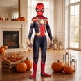 thumbnail image 5 of Red Gold Web Bodysuit Costume with Armor Pattern for Halloween Multiverse Cosplay and Cinema Role Play 180, 5 of 5