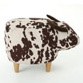 thumbnail image 4 of Virago Velvet Cow Ottoman, 4 of 7