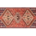 thumbnail image 1 of Ahgly Company Indoor Rectangle Traditional Tangerine Pink Persian Area Rugs, 8' x 10', 1 of 6