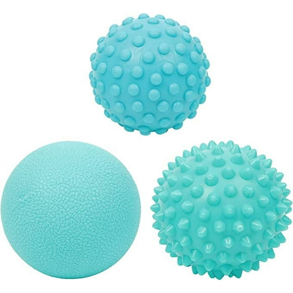Zhuge Pack of 3 Spiky Hard Massage Ball for Foot, Back, Muscle Soreness Lacrosse Balls