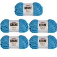 thumbnail image 1 of Keche Hilo De Terciopelo Para Ganchillo Chenilla Suave Manta De Bebé Voluminosa Hilo Amigurumi 100 Gr (132 Yds) (Turquesa 5 Ovillos), 1 of 1