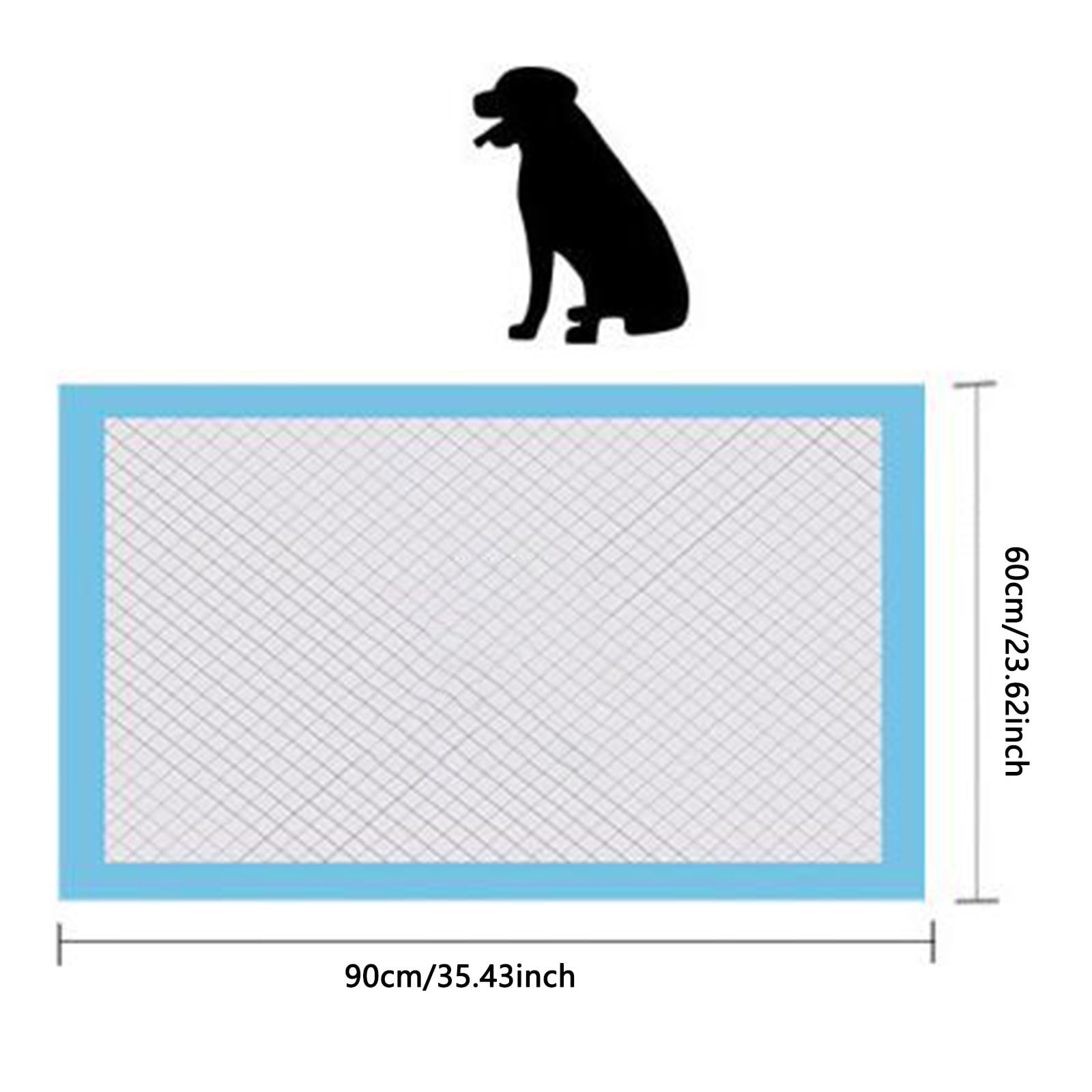 Large Dog Pee Pads 20 Count 6-Layer Super Absorbent Leak-Proof Training Pads Disposable Pet Wee Wee Mats For Dog Puppy Cat Rabbit 35"x24" Sky Blue