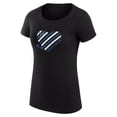 thumbnail image 2 of Women's G-III 4Her by Carl Banks  Black St. Louis Blues Super-Slim Fit Lightweight Heart T-Shirt, 2 of 3