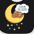thumbnail image 4 of Inktastic I Love My Big Sister Boys or Girls Baby Bib, 4 of 4