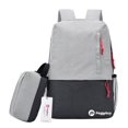 thumbnail image 3 of Sywqhk Mochila De Carga Usb Unisex De 2 Piezas Para Computadora Portátil De Negocios + Bolsa Pequeña (Gris) -186917.04 Sywqhk Para estrenar, 3 of 8