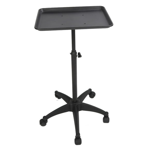 Height Adjust Salon Service Tray, 5 Universal Wheels Rolling Salon Tray Cart Large Capacity  for Hairdressing Tools for Home Use
