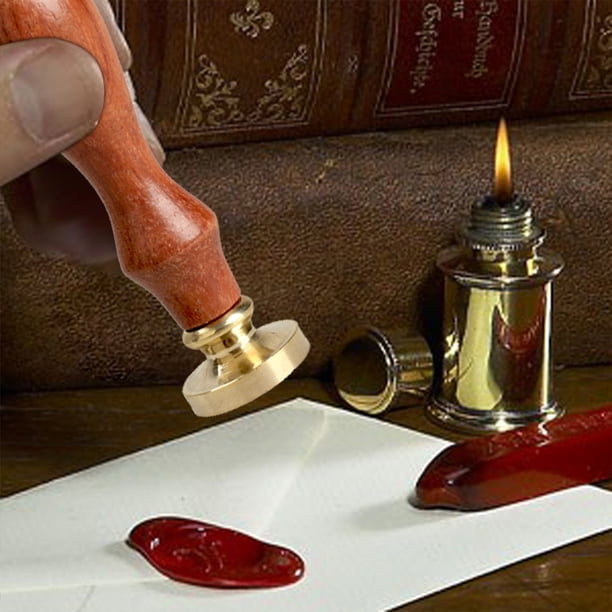 Cuadros Decorativos Sello de cera clásico inicial sello de cera alfabeto letra I Retro madera