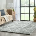 thumbnail image 6 of Well Woven Celeste Aviero Modern Shag Moroccan Grey Thick 5'3" x 7'3" Area Rug, 6 of 7