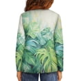 thumbnail image 3 of DISNIMO Green Palm Print Shirt Long Sleeve for Kids Long Sleeve Shirts for Girls 3-4 Long Sleeve Shirt Kids Crew Neck Tshirt Girls Long Sleeve T Shirts Soft Kids T Shirt Casual Tops Girls, 3 of 7