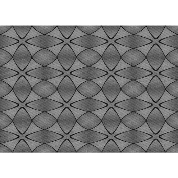 Ahgly Company Machine Washable Indoor Rectangle Transitional Gray Wolf Gray Area Rugs, 2' x 5'