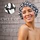 thumbnail image 4 of Gorro de ducha para mujer, reutilizable, impermeable, a prueba de fugas, gorro de pelo antideslizante para ducha con gorro de ducha reutilizable, cómodo, suave y transpirable para mujer(Patr, 4 of 5