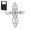 B, variant on cross brooch,Decorative Brooch, Elegant Versatile Accessory for Dress Suit or Sweater,Comes with Gift Box 