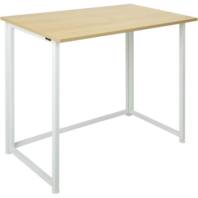 Folding Computer / Laptop Table for Small Spaces Space-Saving Home Office / Writing Desk Compact Study Reading Foldable Desk