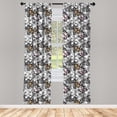 thumbnail image 5 of Ambesonne Butterfly Window Curtains, Summer Season Animal, Each 28" W x 63" L, Pale Pink Orange Black, 5 of 5