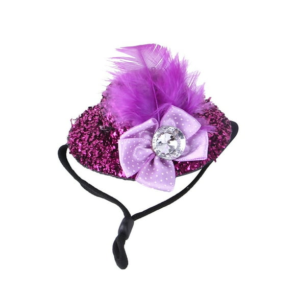 LINMOUA Chicken Hats For Hen Small Funny Chicken Accessories Feather Top Hat