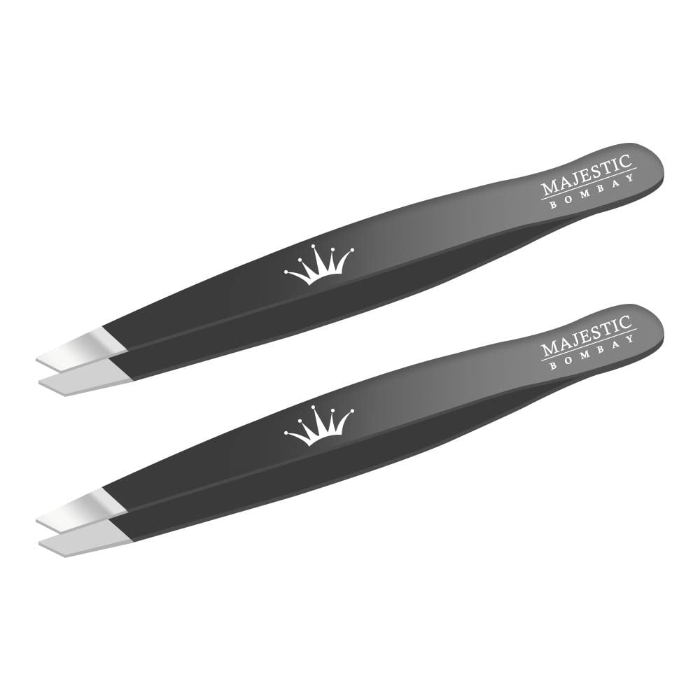 Professional Stainless Steel Slant Tip Tweezer For Men & Women - Precision Sharp Needle Nose Tweezers for Splinters, Ticks & Glass Removal - Best for ...