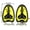 Yellow, variant on Universal Size Flat Design Swim Hand Paddles, Professional Swimming Training Gear for Adults Teens, Boost Arm Power During Pool Fitness Practice