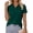 Dark Green |#28, variant on Women's Polo Shirts Cotton Pique Short Sleeve Collared 3 Button Summer Tops Work,Casual,Golf Shirt Pink M