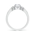 thumbnail image 2 of ANGARA Natural 0.69 Ct. Diamond Solitaire Ring in Sterling Silver for Women (Ring Size: 10), 2 of 10