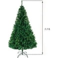 thumbnail image 5 of 5.5ft 870 Tips Artificial Christmas Pine Tree Fake Xmas Spruce Trees Holiday Decoration with Metal Stand Easy Assembly for Outdoor and Indoor Decor Snow Green, 5 of 6
