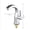 Silver, variant on Bathroom Basin Faucet with ABS Water Purifier Single Lever Hole Tap Cold Water Only for Bathroom and Kitchen Deck Mounted Sink