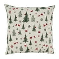 thumbnail image 2 of Saro Lifestyle Evergreen Elegance Christmas Trees Poly Filled Throw Pillow, 2 of 3