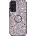 thumbnail image 3 of for Samsung Galaxy A25 5G Sparkle Bling Sparkly Glitter Case for Women, Shockproof Protective Cover Case with Ring Kickstand for Samsung Galaxy A25 5G CZ-Silver, 3 of 10