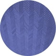 thumbnail image 1 of Ahgly Company Tapis d'Intérieur Lavables en Machine, Ronds, Transitionnels, Bleu Ardoise, Ronds de 5', 1 of 7