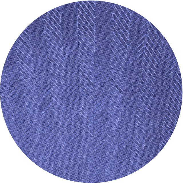Ahgly Company Tapis d'Intérieur Lavables en Machine, Ronds, Transitionnels, Bleu Ardoise, Ronds de 5'