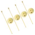 thumbnail image 1 of FESTFENDS 4Pcs Stable Golden Metal Desk Flag Holder Perfect for Office and Home Decor, 1 of 8