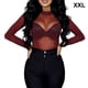 thumbnail image 3 of Sonducket Camiseta básica de mujer Sexy de manga larga transparente para mujer camiseta cuello lavable Tops para primavera negro S Type8 NO8 Sonducket AP008921-11, 3 of 6