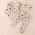 thumbnail image 6 of HCNTES Baby Girl Clothes Winter Baby Girls Outfit Long Sleeve with Elastic Waist Sweatpants Set Toddler Clothes Dailywear Set, 6 of 6