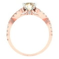 thumbnail image 4 of Clara Pucci 14K Rose/White Gold 1.42ct Morganite Solitaire with Accents, 4 of 8