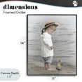 thumbnail image 4 of Stupell Industries Cottage Child on Beach Shore Black Framed Giclee Art, 11 x 14, by Kendra Dew, 4 of 8