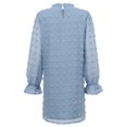 thumbnail image 5 of Women's Autumn Winter New Style Bubble Long Sleeve Lace Collar Dress, Light Blue, Size XL, 5 of 5
