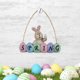 thumbnail image 1 of Happy Easter Door Hanging Sign Colgante de con decoración y huevo para Easter Home window and wall Farmhouse Decoraciones para interiores perfecl cartel de madera de pascua, 1 of 8