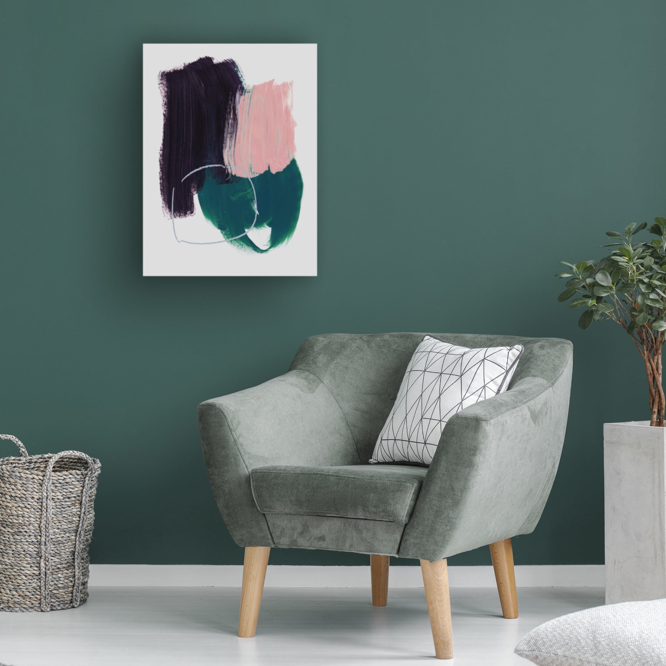 Trademark Fine Art Mareike Bohmer Abstract Brush Strokes 10 Canvas Wall Art