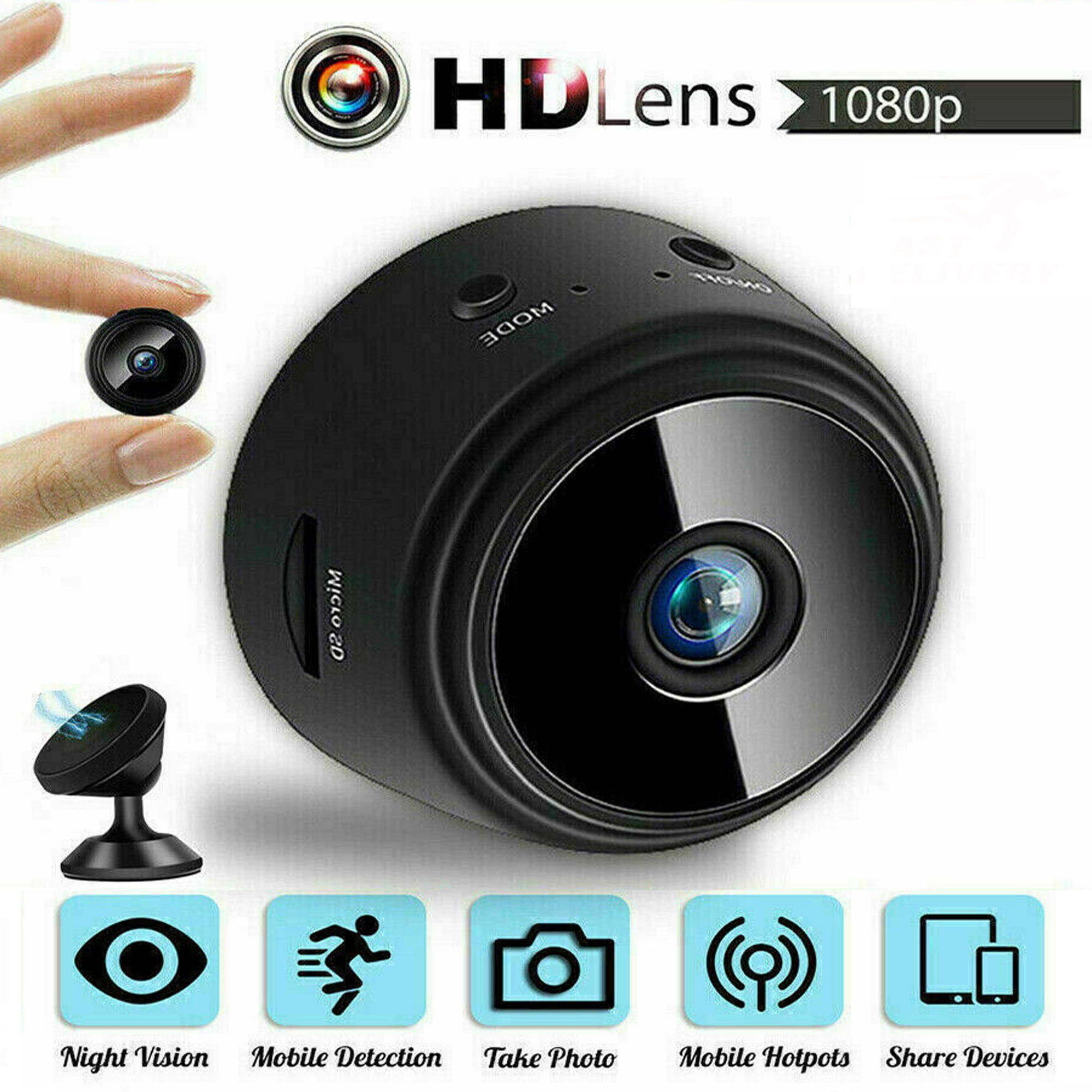 Indoor Security Camera Wireless WiFi Anti-theft Video Recording APP 1080P  Support Memory Card Mini IP