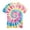 Pink, variant on lnmuld Youth & Teen Boys Neon Tie-Dye T-Shirt, Hippie Style & Comfortable Casual Wear Color:Pink,Size:4-5 Years