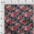 thumbnail image 2 of oneOone Cotton Silk Light Gray Fabric Floral Craft Projects Decor Fabric Printed By The Yard 42 Inch Wide, 2 of 5