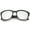 Shiny Black / Silver Mirror, variant on sunglassLA - Modern Wide Temples Square Color Mirror Lens Horn Rimmed Sunglasses - 56mm