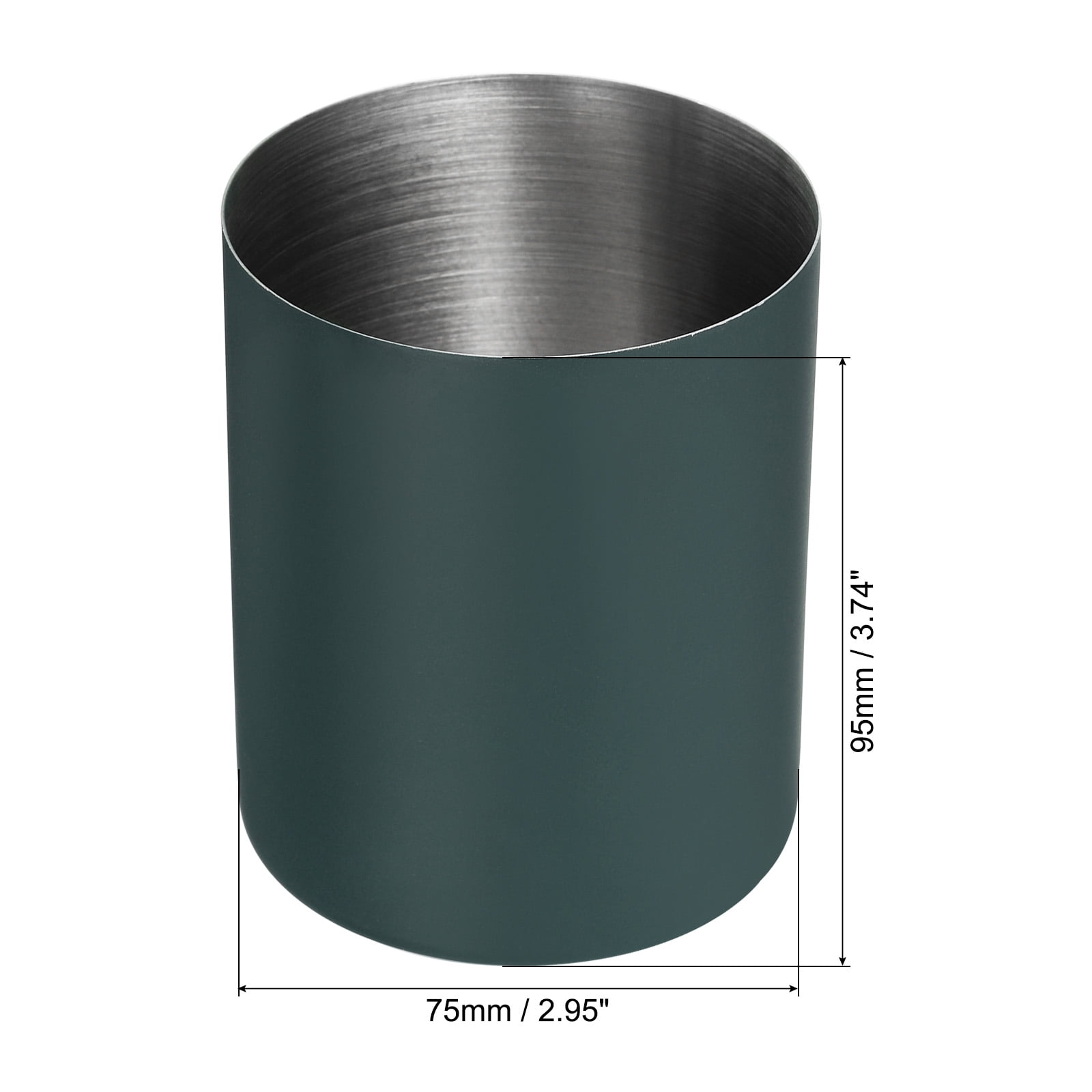 Unique Bargains Stylish Stainless Steel Pencil Holder for Desk Accessories Green