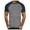Grey, variant on Big and Tall Shirts for Men Fashion Casual Color Matching Round Neck Short Sleeved T Shirt Large Tall Mens Shirts Soft T Shirt Pack for Men Plain Large Mens Medium 3XL
