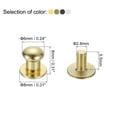 thumbnail image 2 of 6mm Ball Head Stud Rivets Screw Back, 100Pack Button Nipple Rivet 4 Colors, 2 of 6