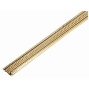 Forney Industries Gas Brazing Rod, Low Fuming Bare Brass, 1/8 in x 18 in, 10 Rods