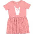 thumbnail image 3 of Inktastic Rocker Horns Girls Toddler Dress, 3 of 5